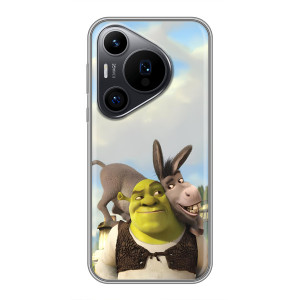 Чехол с мультфильмом Шрек на Huawei Pura 70 PRO