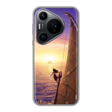 Чехол с мультфильмом Моана Huawei Pura 70 PRO (Моана в море)