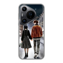 Чехол с дизайном Венздей 2 на Huawei Pura 70 PRO – Уэнсдей и Тайлер