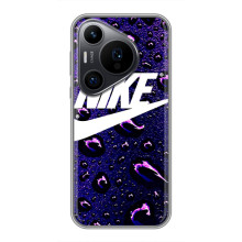 Чохол з логтипом Найк на Huawei Pura 70 PRO – Найк на фіолетовому