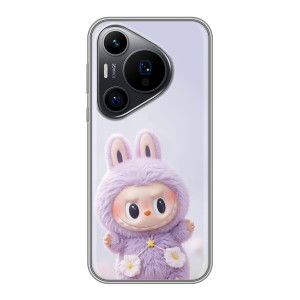 Чехол с принтом Лабубу для Huawei Pura 70 PRO – Фиолетовый Лабубу