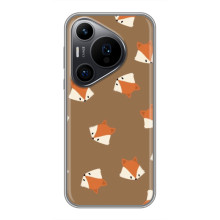 Чохол з принтом лисички Huawei Пура 70 ПРО – Маленькі лисички