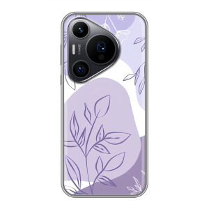 Силконовий чохол з принтом в квітах на Huawei Pura 70 PRO