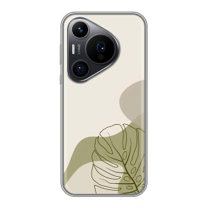 Силконовий чохол з принтом в квітах на Huawei Pura 70 PRO