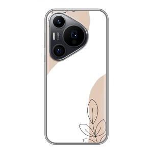 Силконовий чохол з принтом в квітах на Huawei Pura 70 PRO