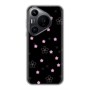 Чехол с розовым рисунком для Huawei Pura 70 PRO