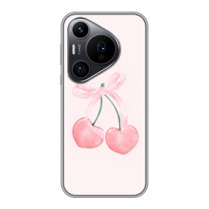 Чехол с розовым рисунком для Huawei Pura 70 PRO