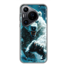 Чехол с картинкой «Хищники» для Huawei Pura 70 PRO – Медведь