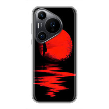 Летний Чехол на Huawei Pura 70 PRO – Красный Закат