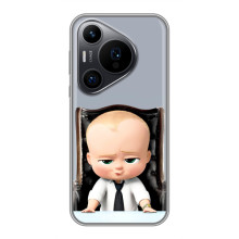 Мультяшный принт на Чехол для Хuawei Пюра 70 ПРО (BOSS)