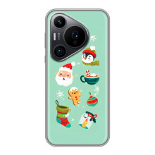 Новорічні Чохли для Хуавеї Пюра 70 ПРО (VPrint) (Настрій НГ)