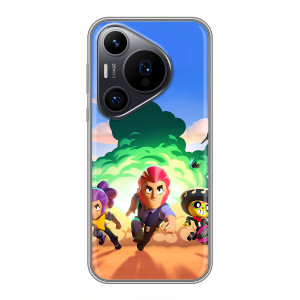 Силиконовый Чехол на Huawei Pura 70 PRO с картинкой Brawl Stars (Бравел Старс)