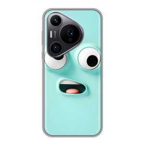 Силиконовые Чехлы (смешные стикеры) для Huawei Pura 70 PRO – мордочка