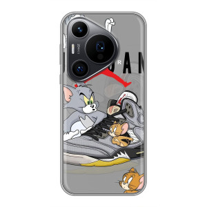 Силиконовый Чехол Nike Air Jordan на Хuawei Пюра 70 ПРО – Air Jordan