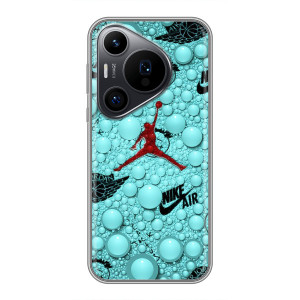 Силиконовый Чехол Nike Air Jordan на Хuawei Пюра 70 ПРО – Джордан Найк