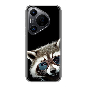Силіконовий Чохол з Энотами  на Huawei Pura 70 PRO – Стильний Єнот