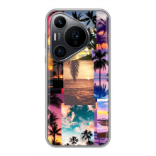 Силіконовий чохол з КАРТИНКАМИ літо для Huawei Pura 70 PRO (AlphaPrint) (Літня відпустка)