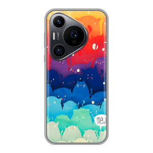 Силиконовый чехол с котиком для Huawei Pura 70 PRO – Mew