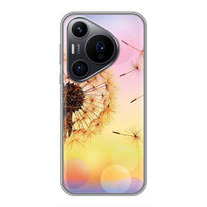 Силиконовый Чехол с одуванчиками на Huawei Pura 70 PRO – Цветок-одуванчик