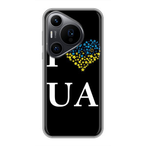 Силиконовый Чехол на Huawei Pura 70 PRO (Я-Украина) – I Love UA