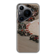 Чохол з принтом Формула 1 на Huawei Pura 70 PRO – Боліди на трасі