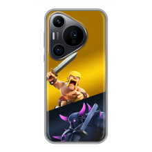 Чехол з героями Клеш Рояль для Huawei Pura 70 PRO (Варвар против Пекка)