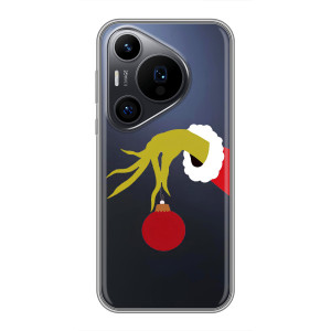 Зимние Чехлы для Huawei Пура 70 ПРо - прозрачный фон