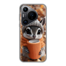 Друкований чохол 'Звірята з кавою' для Huawei Pura 70 PRO