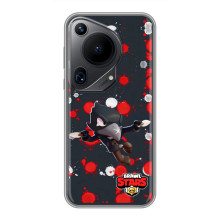 Бампер (ТПУ) с принтом Brawl Stars на Хuawei Пура 70 Ультра (Черный Ворон)