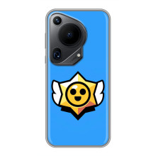 Бампер (ТПУ) с принтом Brawl Stars на Хuawei Пура 70 Ультра (Значок)