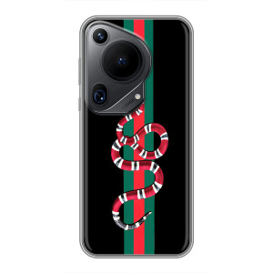 Чехлы Бренд GUCCI для Huawei Pura 70 Ultra – Змей Гуччи