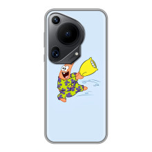 Чехлы с Патриком на Huawei Pura 70 Ultra (Патрик с подушкой)