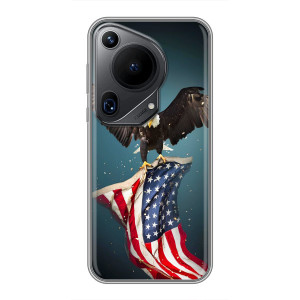 Чохол Прапор USA для Huawei Pura 70 Ultra – Орел і прапор