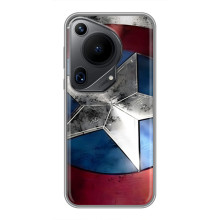 Чехол МАРВЕЛ для Гуавей Пура 70 ультра (AlphaPrint) (Щит Капитана Америки)