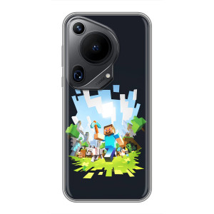 Чохол Майнкрафт на Huawei Pura 70 Ultra (AlphaPrint) Minecraft