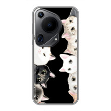 Чохол на Huавеі Пура 70 з Котиками (VPrint) (Погляд котиків)
