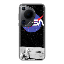 Силиконовый бампер с принтом "Наса" на Huawei Pura 70 Ultra
