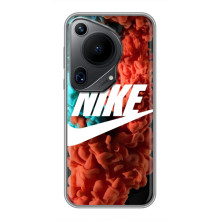 Чехол для Huawei Pura 70 Ultra - с принтом Найк (AlphaPrint) (Дымчатый найк)