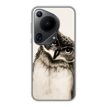 Чехол с птицами на Huawei Pura 70 Ultra (VPrint) (Сова)