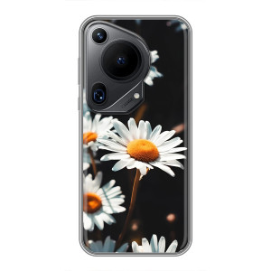Чехол с ромашками на Huawei Pura 70 Ultra – Белые ромашки