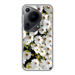 Чехол с ромашками на Huawei Pura 70 Ultra – Рамка в ромашках