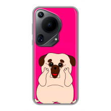 Чехол (ТПУ) Милые собачки для Huawei Pura 70 Ultra – Веселый Мопсик