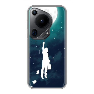 Чехол (ТПУ) с планетами на Huawei Pura 70 Ultra – To The moon