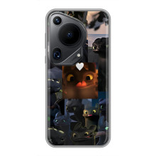 Чехол как приручить дракона на Huawei Pura 70 Ultra (Дракон коллаж)