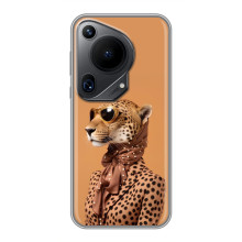 Чохол з принтом стильні тварини для Huавеі Пура 70 (Стильний леопард)