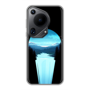 Літній Чохол на Huawei Pura 70 Ultra – Синій Водоспад