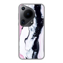 Чехлы с тематикой "Мрамор" на Хuawei Пура 70 Ультра (Розовый мрамор)