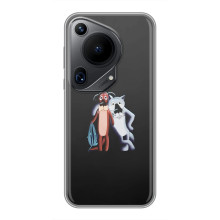 Мультяшный принт на Чехол для Хuawei Пура 70 Ультра – Шо, опять