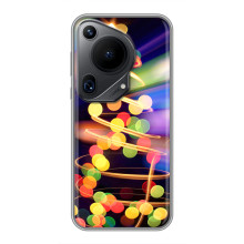 Новогодние Чехлы для Гуавей Пура 70 ультра (VPrint) (Елка с гирлянд)