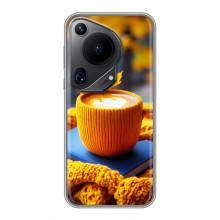 Чохол з унікальним дизайном 'Осінь з кавою' для Huawei Pura 70 Ultra – Кава з жовтим